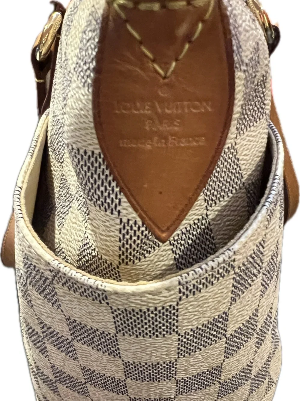 Authentic Louis Vuitton Totally PM Damier Azur Tote - Entrupy Certified
